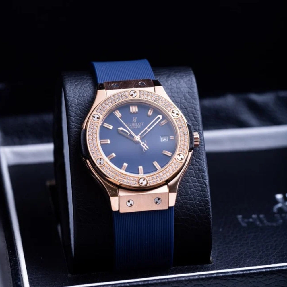 Classic Fusion King Gold Blue Diamonds