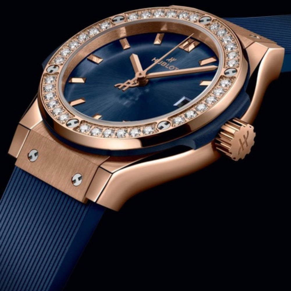 Classic Fusion King Gold Blue Diamonds