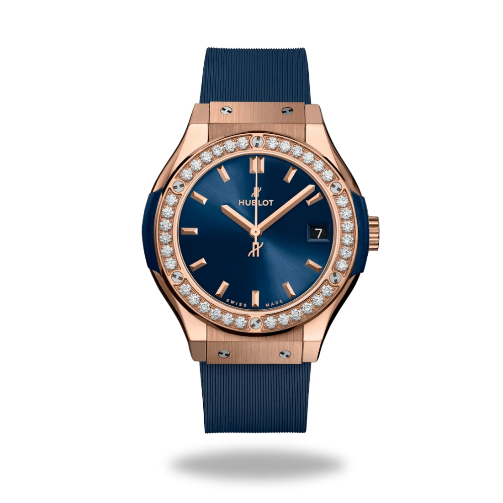 Classic Fusion King Gold Blue Diamonds